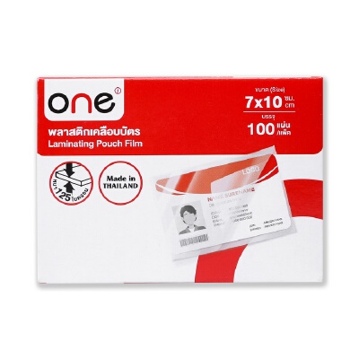 พลาสติกเคลือบบัตร 7x10 ซม. หนา 125 ไมครอน ONE Essentials